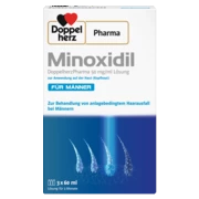 DoppelherzPharma Minoxidil DoppelherzPharma 50 mg/ml Lösung zur Anwendung auf der Haut (Kopfhaut)  Frontansicht