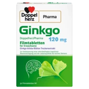 DoppelherzPharma Ginkgo DoppelherzPharma 120 mg Filmtabletten Frontansicht