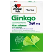 DoppelherzPharma Ginkgo DoppelherzPharma 240 mg Filmtabletten Frontansicht