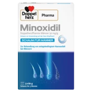 DoppelherzPharma Minoxidil DoppelherzPharma Männer 50 mg/g Schaum zur Anwendung auf der Haut (Kopfhaut) Frontansicht