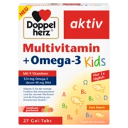 Doppelherz aktiv Multivitamin + Omega-3 Kids Frontansicht