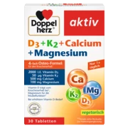 Doppelherz aktiv D3 + K2 + Calcium + Magnesium Frontansicht