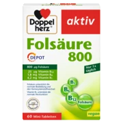 Doppelherz aktiv Folsäure 800 Depot Frontansicht