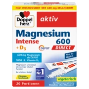 Doppelherz aktiv Magnesium 600 Intense + D3 Depot DIRECT Frontansicht