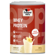 Abbildung der Produktverpackung  Doppelherz WHEY PROTEIN Vanille Frontansicht