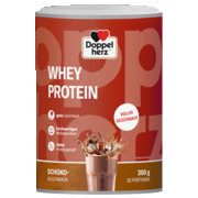 Abbildung der Produktverpackung  Doppelherz WHEY PROTEIN Schoko Frontansicht
