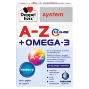 Doppelherz system A-Z + OMEGA-3 Frontansicht
