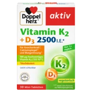 Doppelherz aktiv Vitamin K2 + D3 2500 I.E. Frontansicht