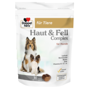 Abbildung der Produktverpackung Doppelherz für Tiere Haut & Fell Complex für Hunde Frontansicht